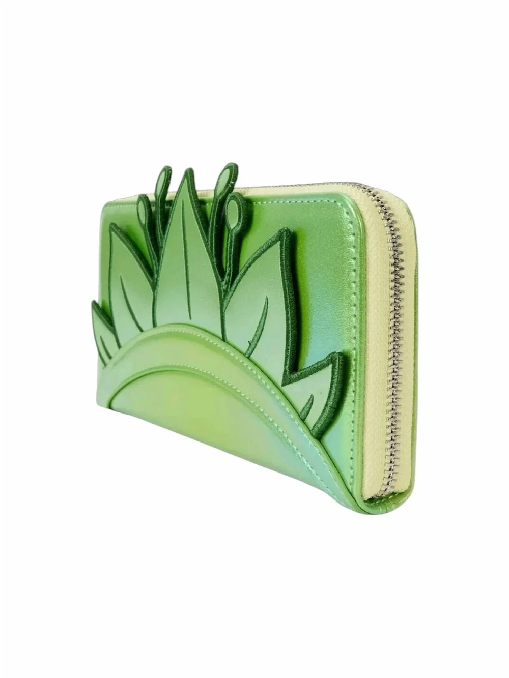 Loungefly Disney Princess & The Frog Tiana Shiny Iridescent Wristlet Wallet NWT